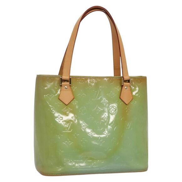 LOUIS VUITTON Monogram Vernis Houston Hand Bag Baby Blue M91005 - Picture 1 of 12